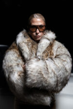 BOXY CROPPED FAUX FUR COAT