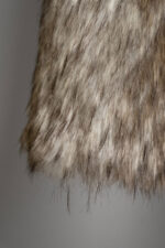 BOXY CROPPED FAUX FUR COAT - Image 4