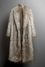 BOXY LONG FAUX FUR COAT - Image 2