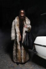 BOXY LONG FAUX FUR COAT