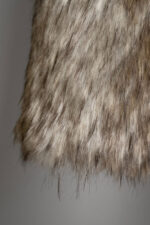 BOXY LONG FAUX FUR COAT - Image 4