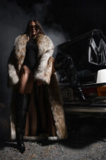 BOXY LONG FAUX FUR COAT - Image 6