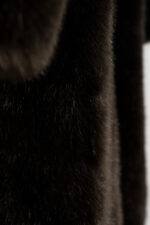 MAXI SHAWL COLLAR FAUX FUR COAT - Image 4