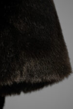 MAXI SHAWL COLLAR FAUX FUR COAT - Image 5