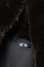 MAXI SHAWL COLLAR FAUX FUR COAT - Image 7